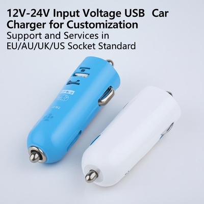 kaufen Dual USB Car Charger 2.4A 3.0A Ausgang für 12V-24V Eingang EU/AU/UK/US online manufacture