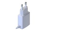 Weißer Farbe-5v Wechselstrom-DC Spannung USB-Adapter-Universaltelefon-Ladegerät an der Wand befestigt